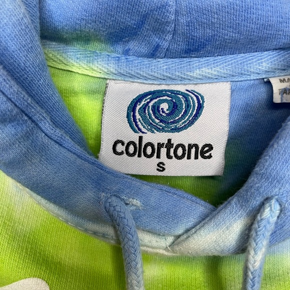 The Chainsmokers 2019 World War Joy Blue Tie Dye Concert Hoodie Size Small - Picture 2 of 12